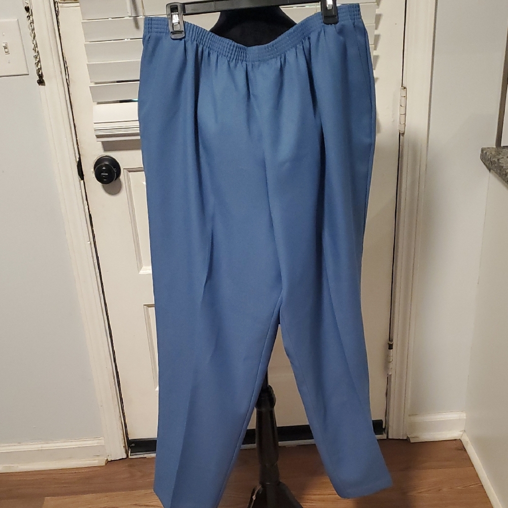 Alfred Dunner Women's Blue Trousers